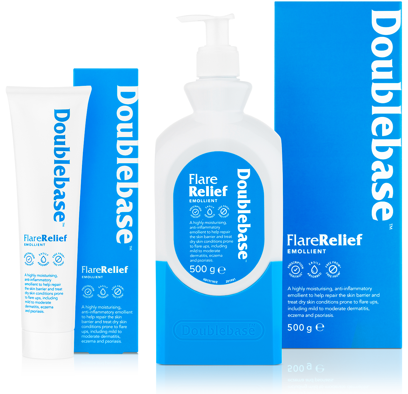 Doublebase Flare Relief Emollient range