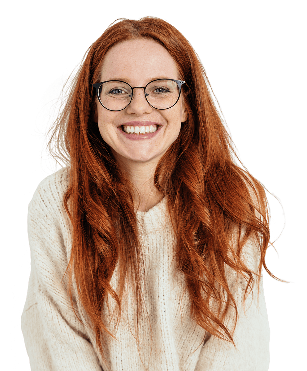 Woman with fresh skin smiling