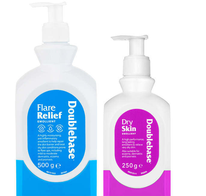 Doublebase Flare Relief Dry Skin Emollient dispensers